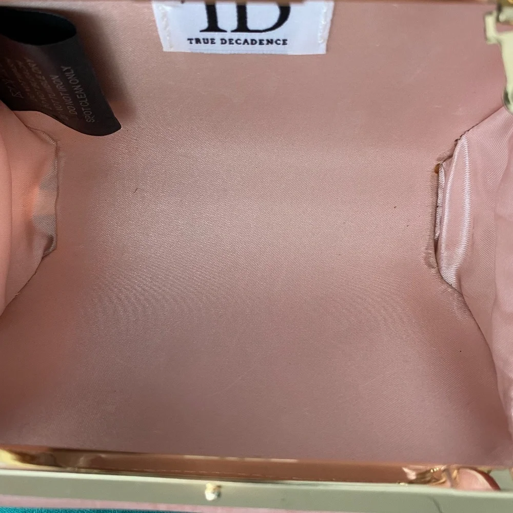 Blush Pink Satin Clutch
